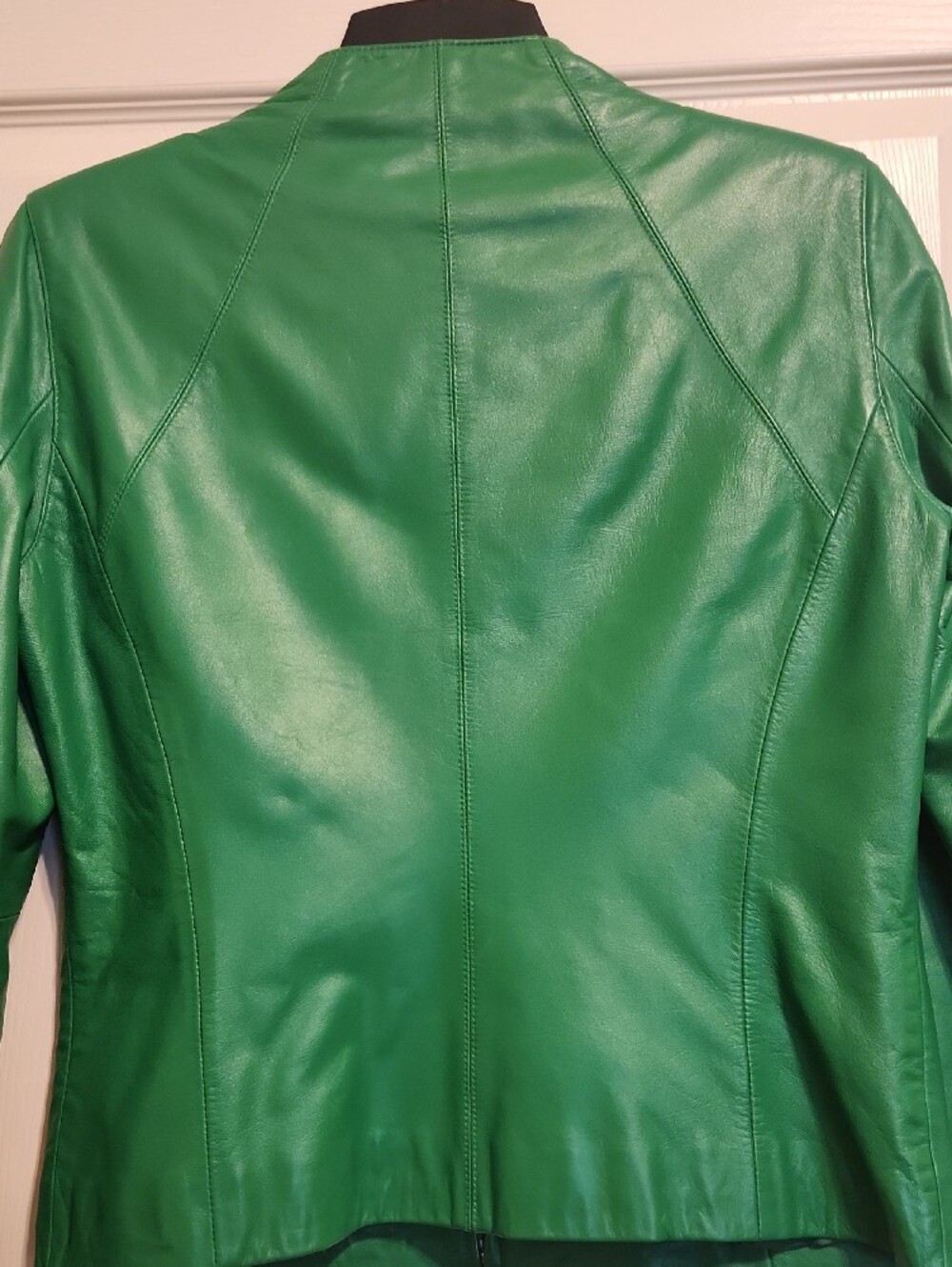 Yvonne Marie Vintage Green Lamb Leather Jacket, 8 - Picture 5 of 14